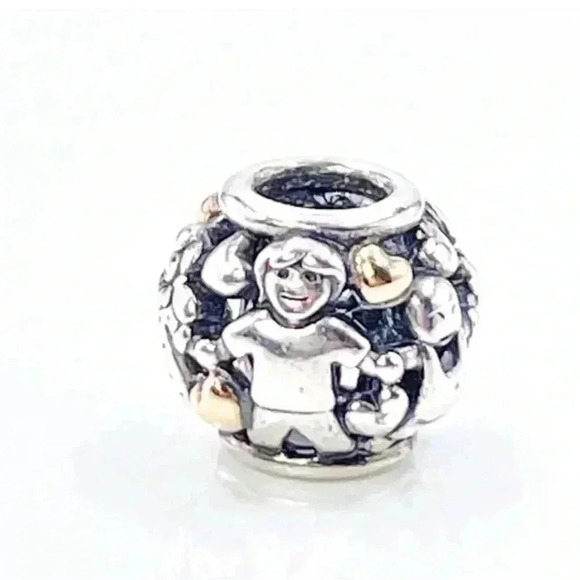 PANDORA® CHARM FAMILY FOREVER  WITH 14K GOLD MOM - Picture 1 of 2